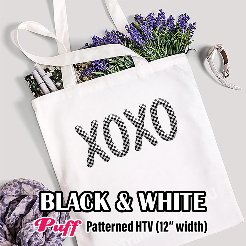 Black & White Puff Pattern