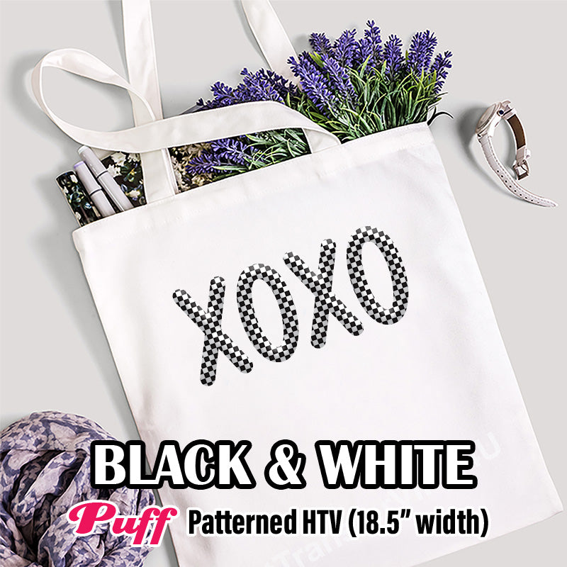 Black & White Puff Pattern