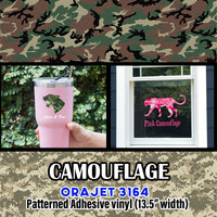 Camouflage Patterned Adhesive Vinyl