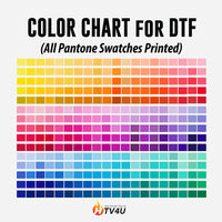 Pantone Color Chart for DTF