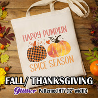 Fall Thanksgiving Glitter Pattern