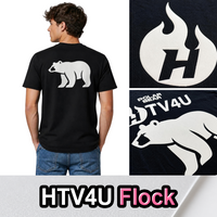 HTV4U Flock White Main Swatch