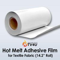 HTV4U Double-sided Hot Melt Adhesive Film for Textile Fabric 14.2" Roll (Yard)