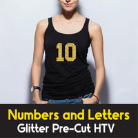 Glitter pre Cut Numbers