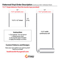 Summer Orajet 3164 Patterned Adhesive Vinyl (13.5" x 12")