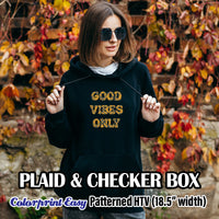 Plaid & Checker Box Patterned HTV