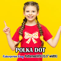 Polka Dot Patterned HTV