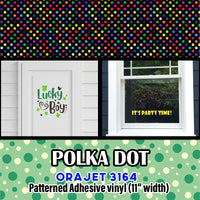 Polka Dot Orajet 3164 Patterned Adhesive Vinyl (11" x 12")