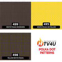 Polka Dot Patterned HTV