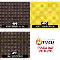 Polka Dot Patterned HTV
