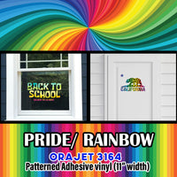 Pride / Rainbow Orajet 3164 Patterned Adhesive Vinyl (11" x 12")