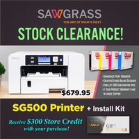 Sawgrass SG500 Sublimation Printer with Siser Standard Install Kit