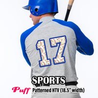 Sports Puff Patterned HTV