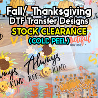 Thanksgiving DTF transfer