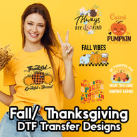 Thanksgiving DTF transfer
