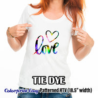 Tie Dye Patterned HTV (18.5" x 12")