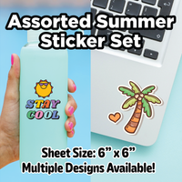 Summer UV DTF Stickers