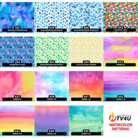 Watercolor Patterned HTV