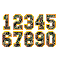 Camouflage Patterned Number Print and Cut HTV