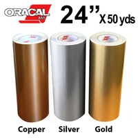 Oracal 651 Intermediate Metallic Adhesive Vinyl 24" x 50 Yards