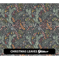 Christmas Glitter Patterned HTV (12" x 12")