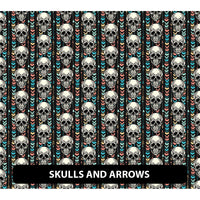 Halloween/ Dia De Muertos Orajet 3164 Patterned Adhesive Vinyl (13.5" x 12")