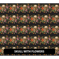 Halloween/ Dia De Muertos Orajet 3164 Patterned Adhesive Vinyl (13.5" x 12")