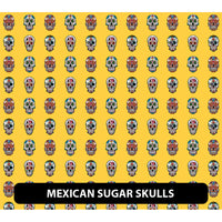Halloween/ Dia De Muertos Orajet 3164 Patterned Adhesive Vinyl (13.5" x 12")
