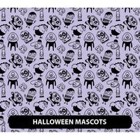 Halloween/ Dia De Muertos Orajet 3164 Patterned Adhesive Vinyl (13.5" x 12")