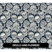 Halloween/ Dia De Muertos Orajet 3164 Patterned Adhesive Vinyl (13.5" x 12")