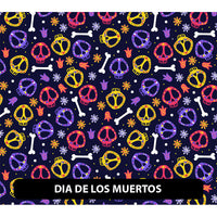 Halloween/ Dia De Muertos Orajet 3164 Patterned Adhesive Vinyl (13.5" x 12")