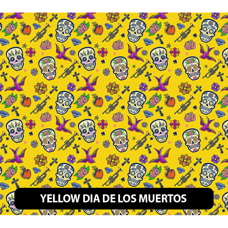Halloween/ Dia De Muertos Orajet 3164 Patterned Adhesive Vinyl (13.5" x 12")