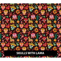 Halloween/ Dia De Muertos Patterned HTV (18.5" x 12")