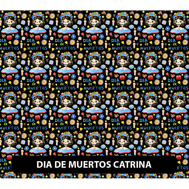 Halloween/ Dia De Muertos Orajet 3164 Patterned Adhesive Vinyl (13.5" x 12")
