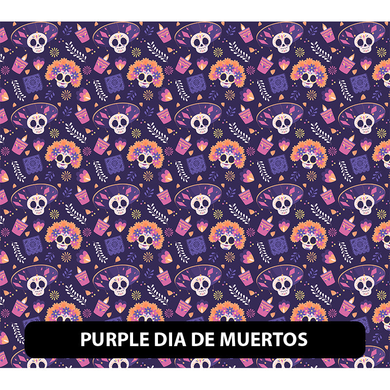 Halloween/ Dia De Muertos Orajet 3164 Patterned Adhesive Vinyl (13.5" x 12")
