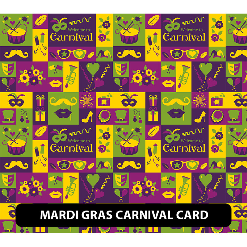 Mardi Gras Orajet 3164 Patterned Adhesive Vinyl (13.5" x 12")
