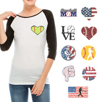 Baseball Theme PAC Glitter HTV (4")