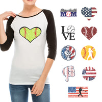 Baseball Theme PAC Glitter HTV (8")