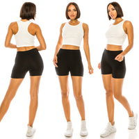Biker Leggings Shorts (3" Inseam)