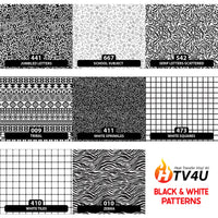 Black & White Orajet 3164 adhesive Pattern
