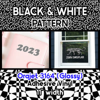 Black & White Adhesive Pattern