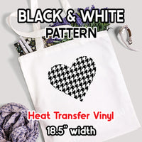 Black & White Patterned HTV (18.5" x 12")