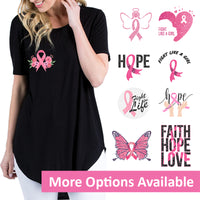 Breast Cancer Awareness Theme PAC Glitter HTV (4")