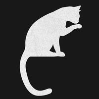 Cat Silhouette Plush HTV (5.5" x 8")