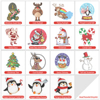 Christmas Theme PAC Glitter HTV (4")