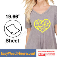 Siser EasyWeed Fluorescent 19.66" x 12" Sheet