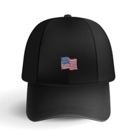 Small Wavy Flag Embroidered Patch (1.5" x 1.25")