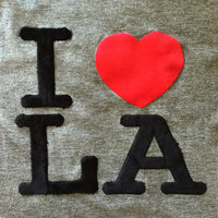 I Love LA 2 Colors Plush HTV (9.5" x 8.5")