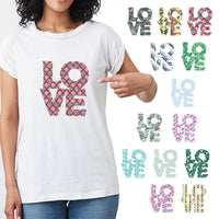 Love Silhouette Theme PAC Glitter HTV - 14 patterns (8")