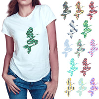 Mermaid Silhouette Theme PAC Glitter HTV - 14 patterns (8")